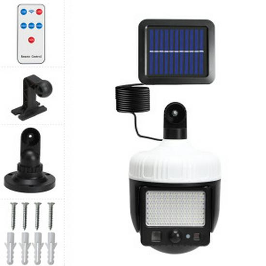 Solar-Powered Outdoor Light with Camera and Motion Sensor