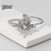 Adjustable Ring Women Finger Eight-Pointed Star Fit Open Multi-width Rings