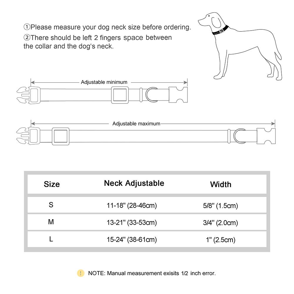 Custom Nylon Dog Collar Personalized Dog Collars Printed Pet Puppy Collars With Flower Adjustable Necklace For Small Large Dogs