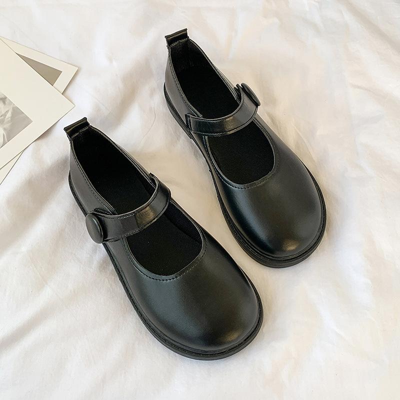 

Solid color uniform small leather shoes women s lightweight 2024 spring and autumn new Japanese shoes college style versatile thick sole with skirt s 40