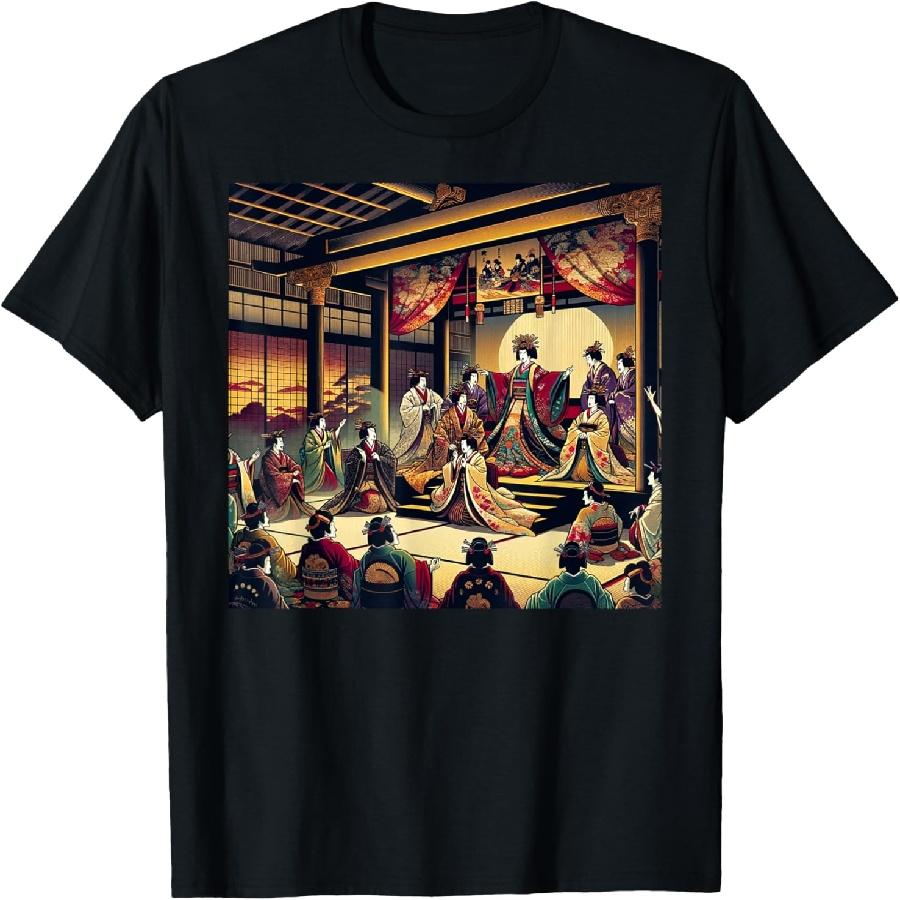 

Japanese Kabuki Theatre Drama Art Ukiyo-e T-Shirt XXXXXL чорний
