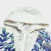 Fila X V&A Museum Collaboration Spliced Botanical Print Hooded Cardigan Women Tops F11W418412F-ZA