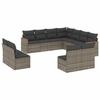 VidaXL Garden Lounge Set with Cushions 11 Pcs, Patio Sofas, Patio Furniture Set, Outdoor Furniture, Grey 3258490