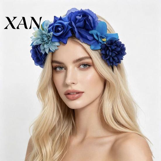 Photogenic Hair Accessory 3D Flowers Hoop, Halloween Party Headband, Simulated Dance Headband Rose for Vacation Accessories Gift Long-lasting Hairband