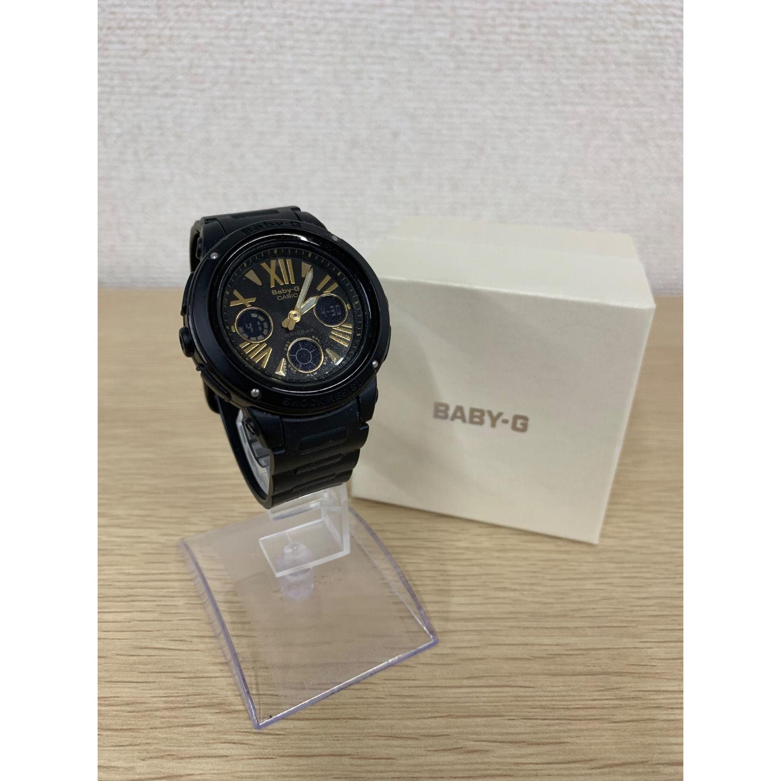 ! 3A [Working item] Baby-G Baby G BGA-153 Black Black Dial Stainless Steel [Clock 1] [1.5]
