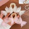 Fashion Simulation Butterfly Hair Clips Women Elegant Pearl Bow Ponytail Clip Sweet Crab Hair Claw Headdress Hair Accessories