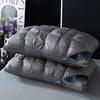 Silk Twisted Flower Bread Pillow - Breathable Neck Protection Cervical Health Pillow for Home Use.