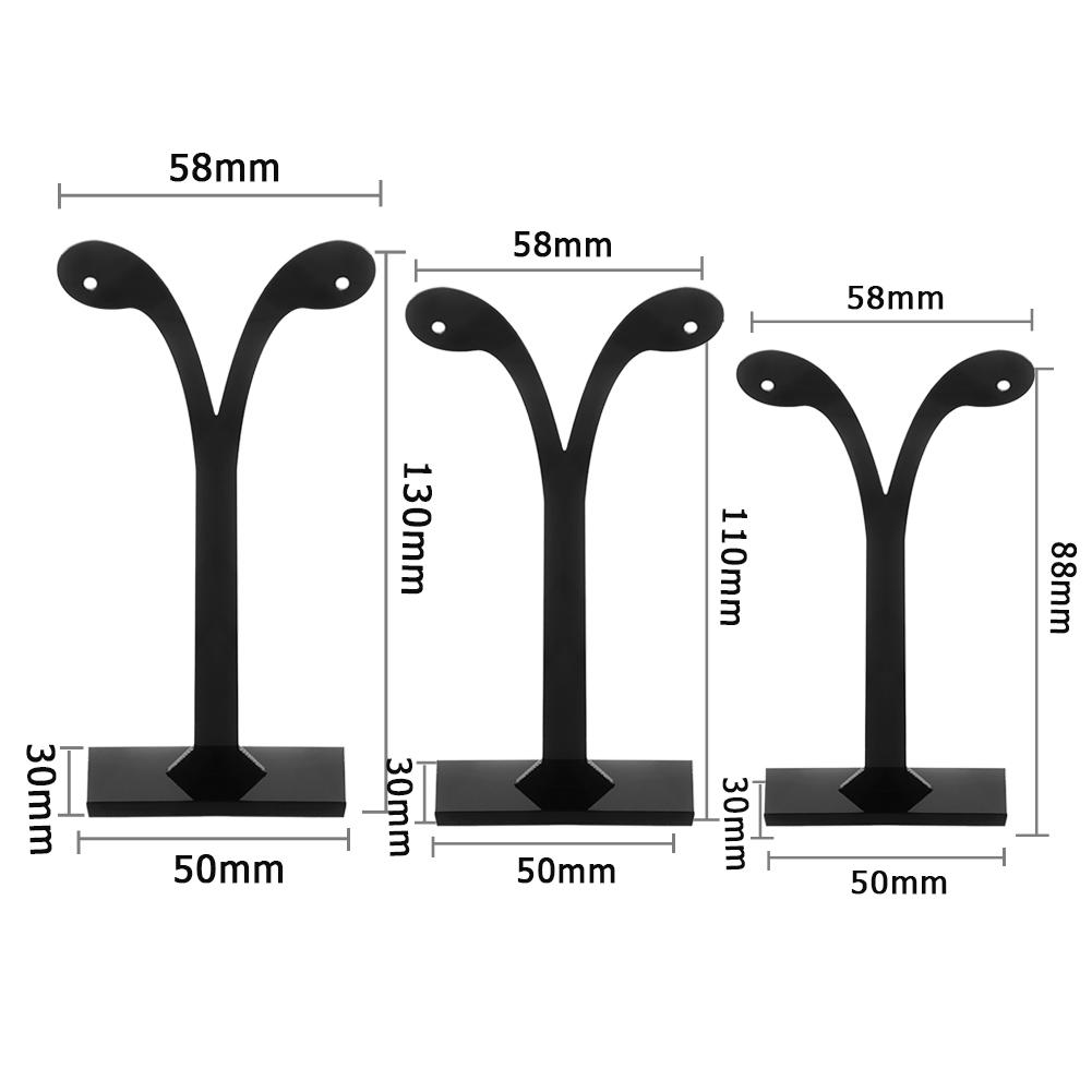 

3pcs Earring Display Shelf Stand Holder Jewelry Organizer Rack Leaf Pattern Stud Earrings Holder Display Stand Jewelry Rack