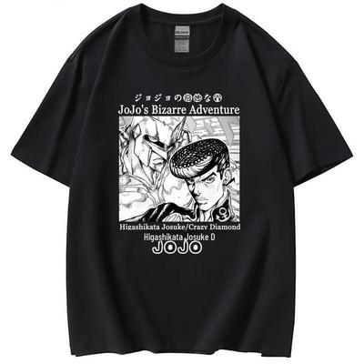 JOJO's Bizarre Adventure Touhou Josuke Crazy Diamond Lockeres Kurzarm-T-Shirt Damen