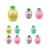 1/2/3/4Pcs Mini Radish Squeeze Toy Stress Relief Clear Glitter Radish Stress Sugar Ball Sensory Toy Decompression Fidget Toy Party