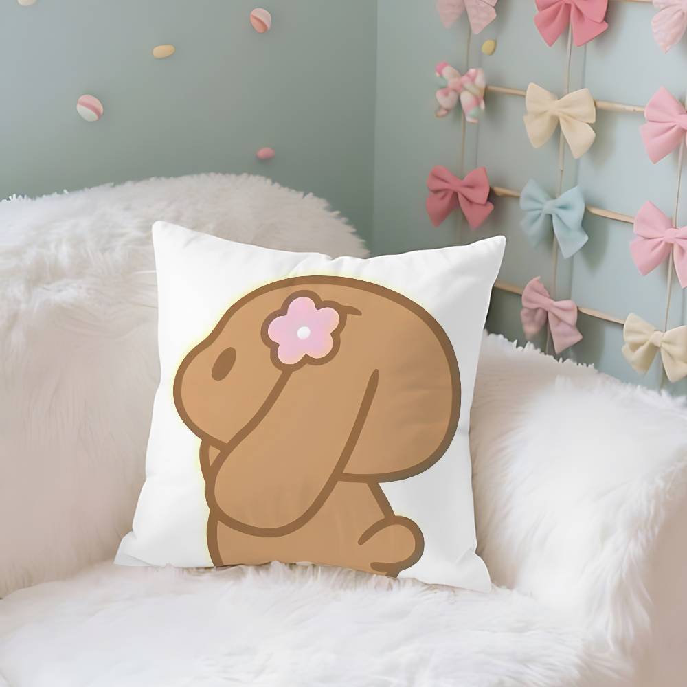Cute MMochakawaii Case Plush Fabric Soft Pillowcase Double Sided Print Cushion Cover Household Gifts