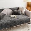 Plush Grey Corner Sofa Cover L Shape Sofa Chaise Cover Lounge Non-slip Seat Armchair Couch Cover Modern Sofas for Living Room
