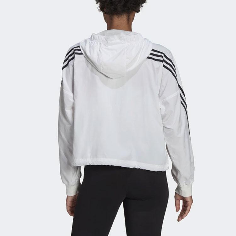 adidas Sportswear Future Icons Women's Woven Windbreaker White Black HE4177