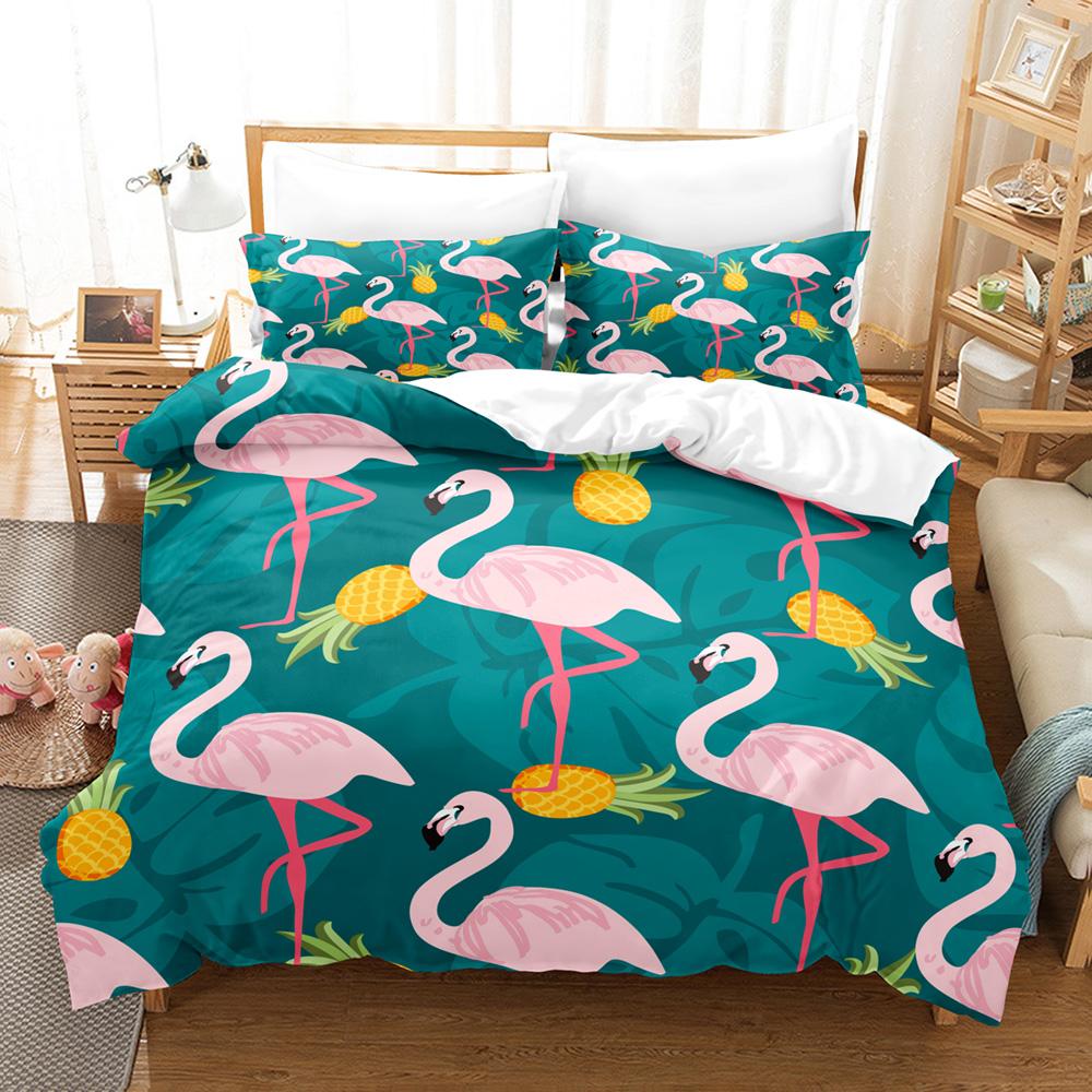 Sada povlečení Firebird Jednolůžko Twin Full Queen King Velikost Flamingo Ed Sada Pro Dospělé Dětský Pokoj Povlaky na Peřinu 3D Tisk Zvíře 033