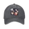 Megumi Bester Freund Jujutsu Kaisen Sukuna Anime Denim Stoff Kappe Lässige Baseballkappen Hut Sommer Unisex Baseballkappen