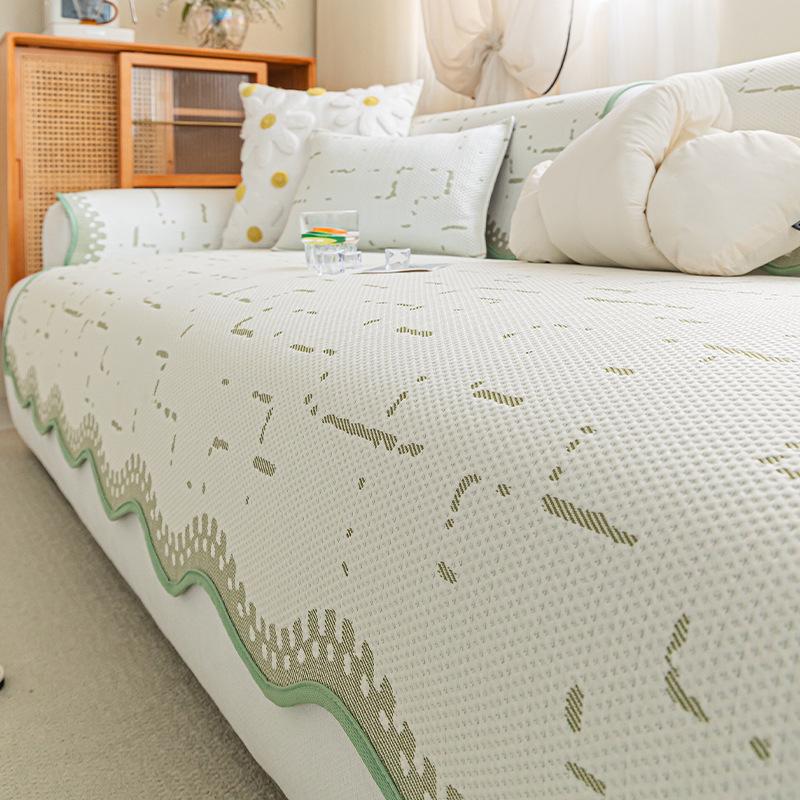 

Small Fresh Irregular Cold Doudou Sofa Cushion Summer New One-Piece Sofa Cover Mat Ice Silk Mat 70*90cm