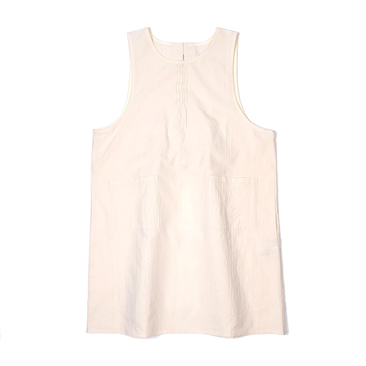 

Sewing Washer Pintuck [Kusuguru Japan] Apron, Apron, K103-03, Kinari, M-L