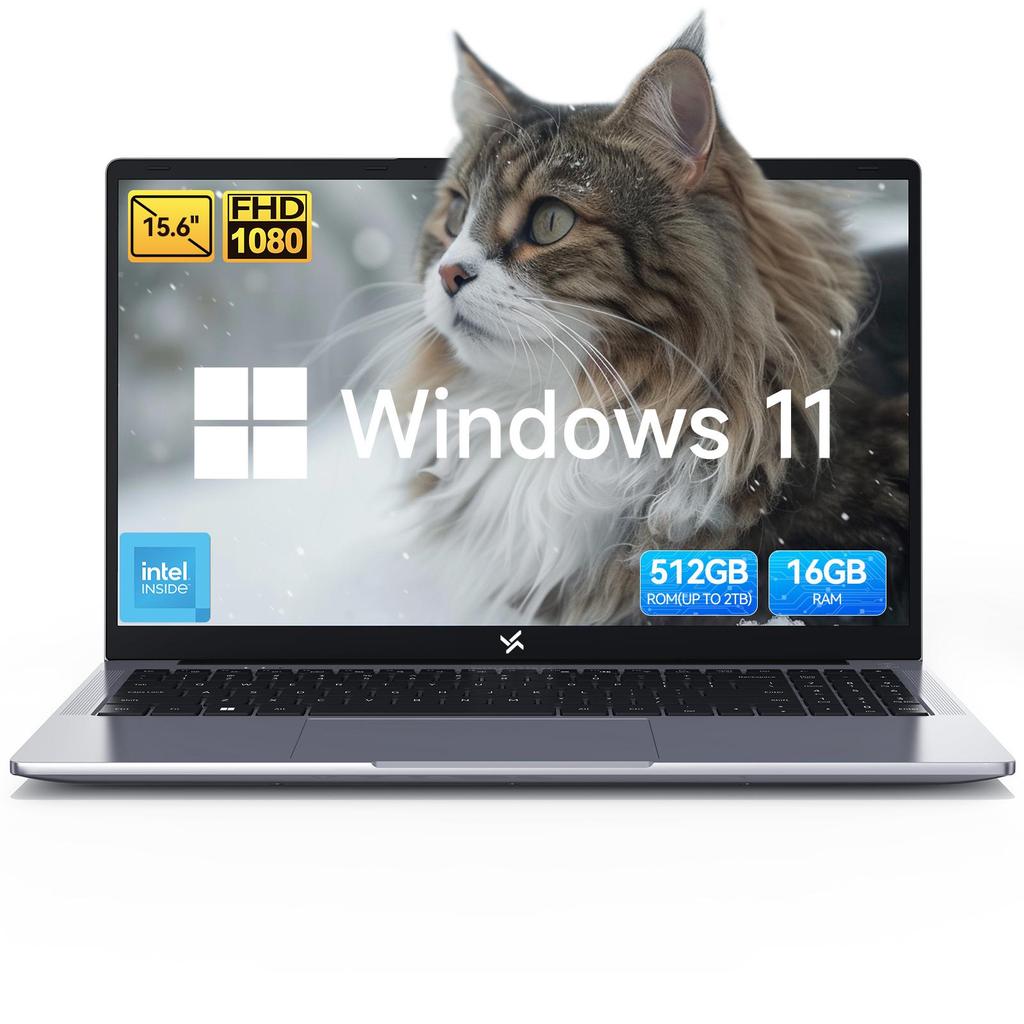 Hunidun Hibook 6 Notebook 15,6 palce 16GB+256/512GB Intel TwinLake N150 4 jádra4 vlákna Windows11 Home Notebook