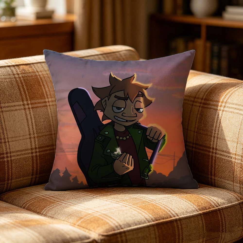 CCartoon MMetal Family Pillow Case Pattern Printed Pillowcase For Living Room Sofa Cushion Cover