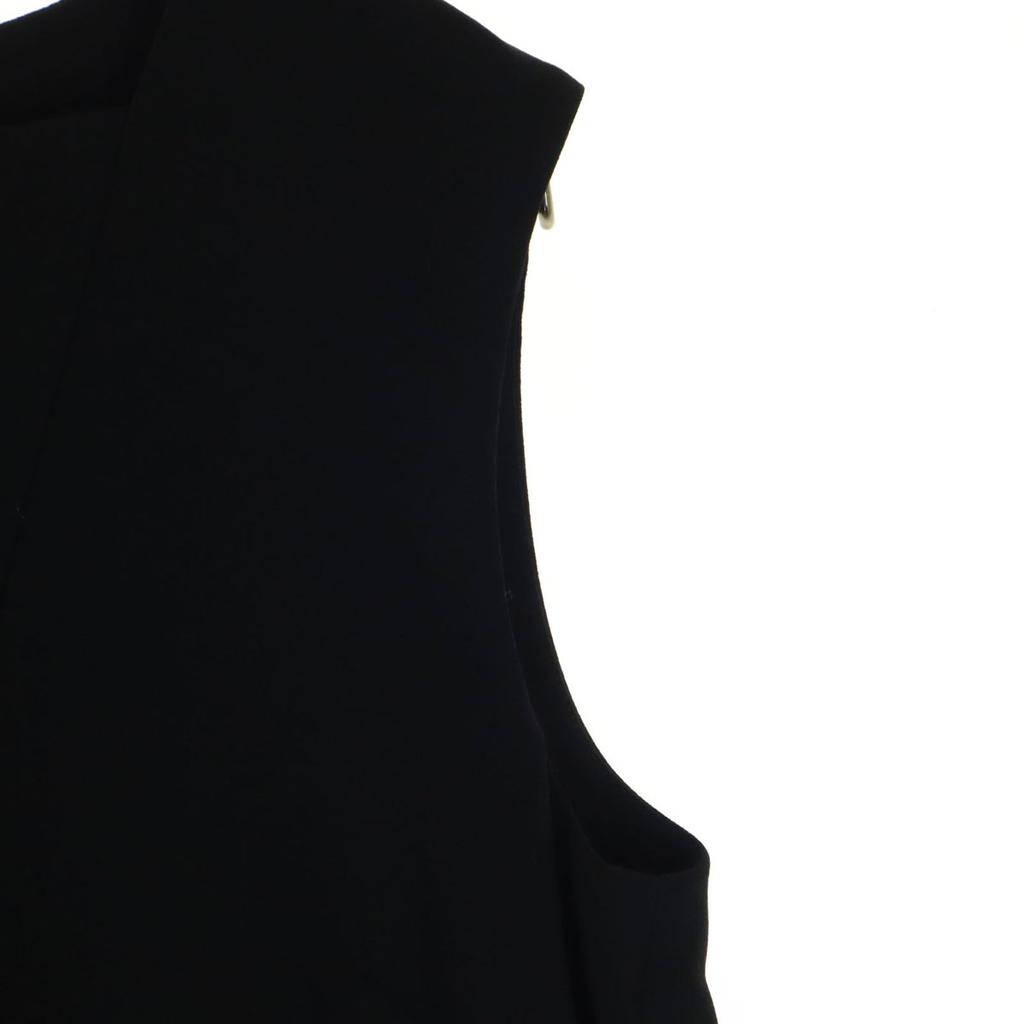 unused NOMBRE IMPAIR made in Japan No sleeve Long dress F black Back zip Women Used