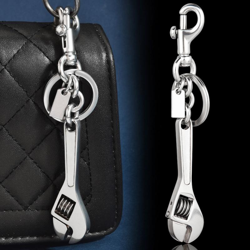 Keychains For Men Car Bag Keyring Outdoor Combination Tool Portable Mini Utility Pocket Clasp Hammer Wrench Pliers Shovel
