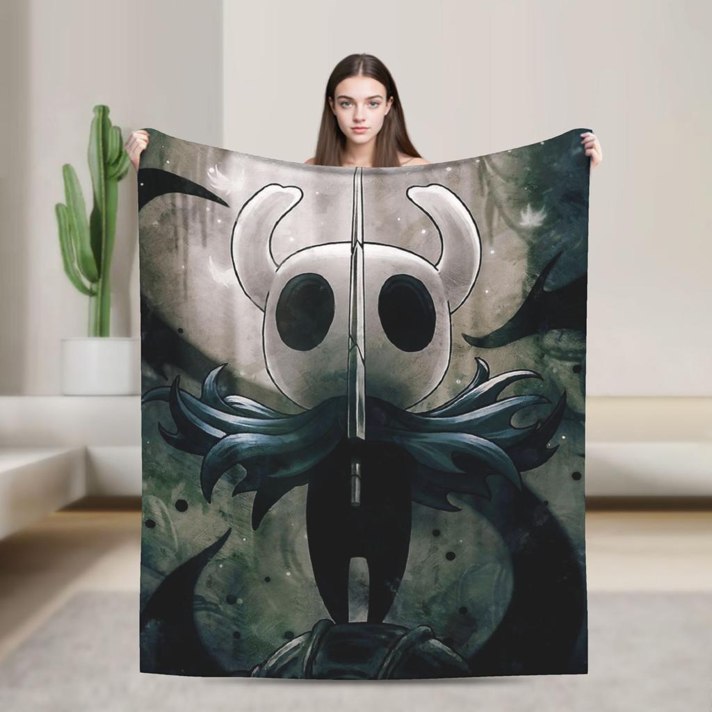 Hollow Knights Super Warm Blanket Girls Boys Plush Bedding Throws Print Couch Chair Flannel Bedspread Sofa Bed Cover