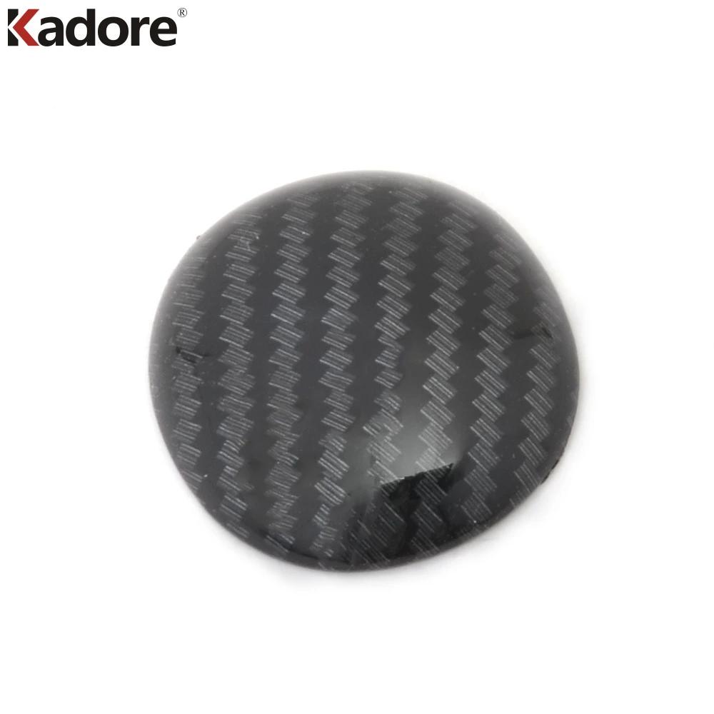 For Hyundai Kona SUV 2017 2018 Carbon Fiber Car Gear Shift Knob Head Frame Cover Trim Interior Accessories