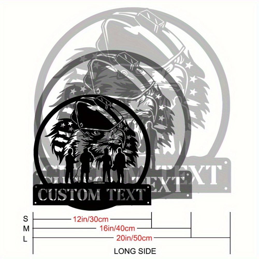 

Unique Custom American Eagle Welder Squad Metal Wall Decor Ironworker Emblem Easy Hang Home Office 30cm