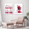 Beauty Poster Bathroom Decor Vanity Art Canvas Painting Nail Polish Print Makeup Illustration Nails Salon Studio Wall Decoration