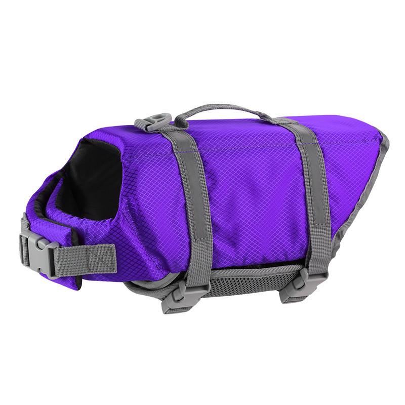 

Comfortable And Colorful Dog Swim Vest For Small To Large Breeds Swimwear Purple,XXS