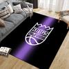 Sacramento Kings Flannel Pattern Square Carpet,Area Rug,Carpet Rug for Living Room Bedroom Sofa Playroom Decor,Non-slip Floor Mat
