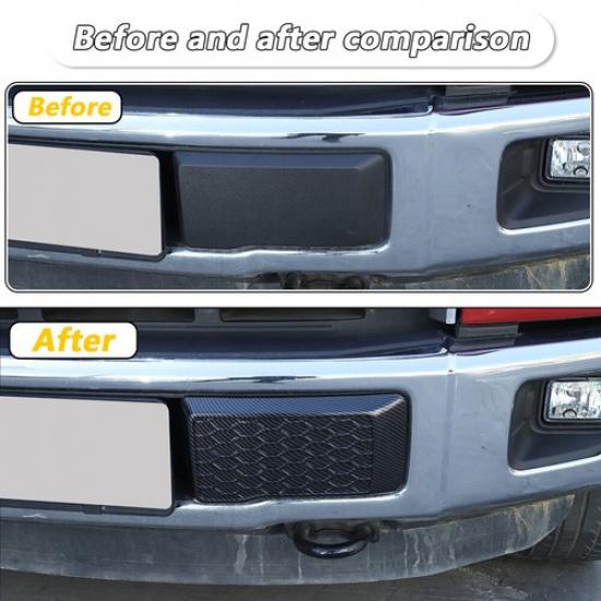 Front Bumper Corner Cover Trim For Ford F150 2015- Carbon Fiber Accessories