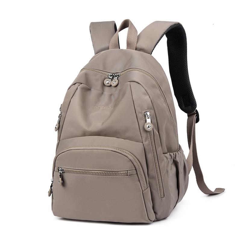 Damen Leichter Wasserdichter Rucksack Nylon Rucksack mit großem Fassungsvermögen Pendler Studentenrucksack Schultasche