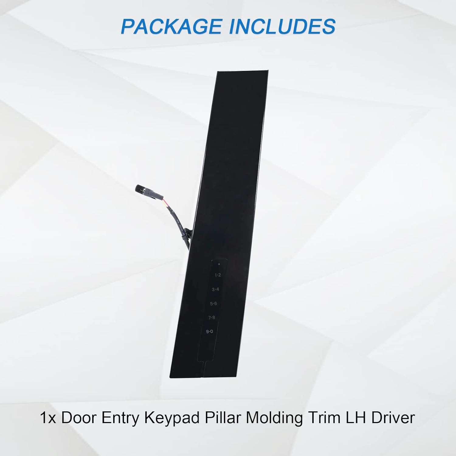 JDMSPEED New B Pillar Molding Trim with Door Entry Keypad Replacement for Ford Explorer 2011-2019 Replaces DB5Z-7820555-AC Door Pillar Applique