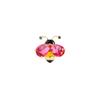 Personalized Mini Bee Collar Pin Brooch with Enamel and Zircon Inlay - Unisex Fashion Accessory