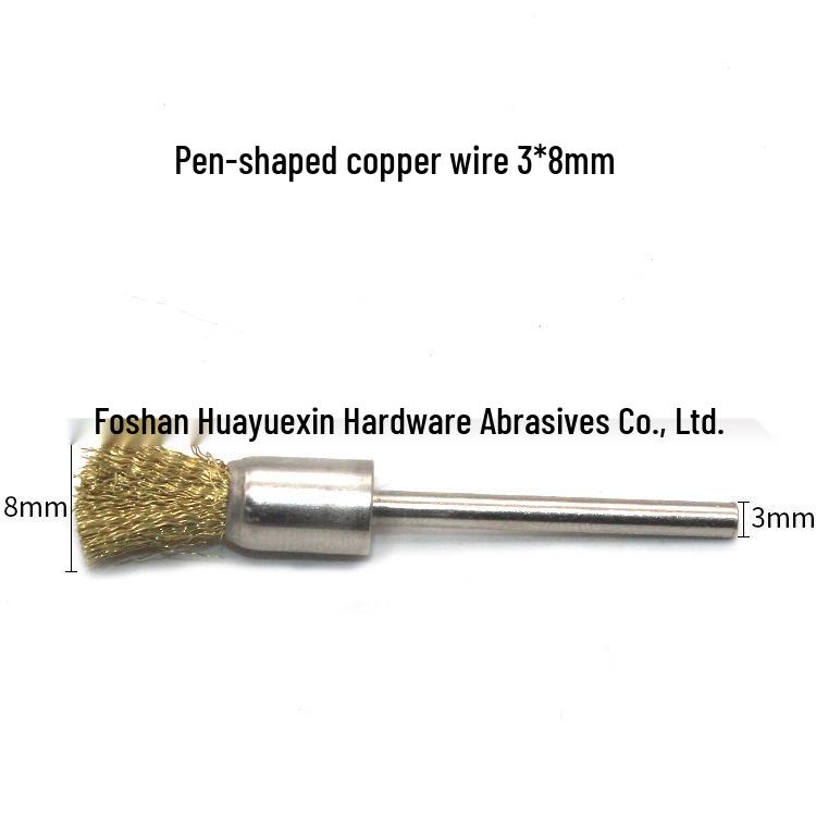 6x25 Steel Wire Brush for Rust Removal, Deburring, Grinding & Polishing