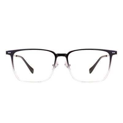 Classical Rectangle Large Full Rim Men And Women TR90 Frame With Titanium Temples Glasses Frame For Optical Prescription Lens