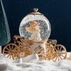 Dreamy Snowfall Rotating Pumpkin Carriage Crystal Ball Music Box – Children's Birthday Gift