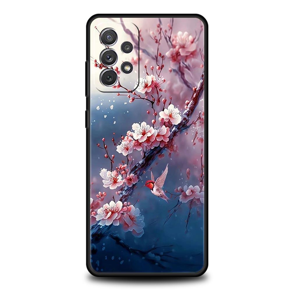 Cherry Blossoms Phone Case For Samsung Galaxy A17 A07 A55 A35 A25 A15 A05s A33 5G A31 A23 A21s A13 A11 A41 A73 A53 A51 A71 Cover