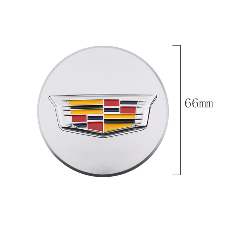 Dla Cadillac Escalade XT5 XT6 CT5 CT6 XTS CT4 66mm 4szt. Nakładki na środek koła samochodowego Akcesoria Emblemat opony samochodowej Stylizacja samochodu
