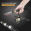 Fishing Rod and Reel Combos Telescopic Fishing Pole with Spinning Reel Combo Kit Fishing Line Lures Hooks Swivels Set