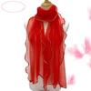 1PC Curled Scarf Ruffle Edge Silk Scarf Elastic Warm Scarf Silk Scarf