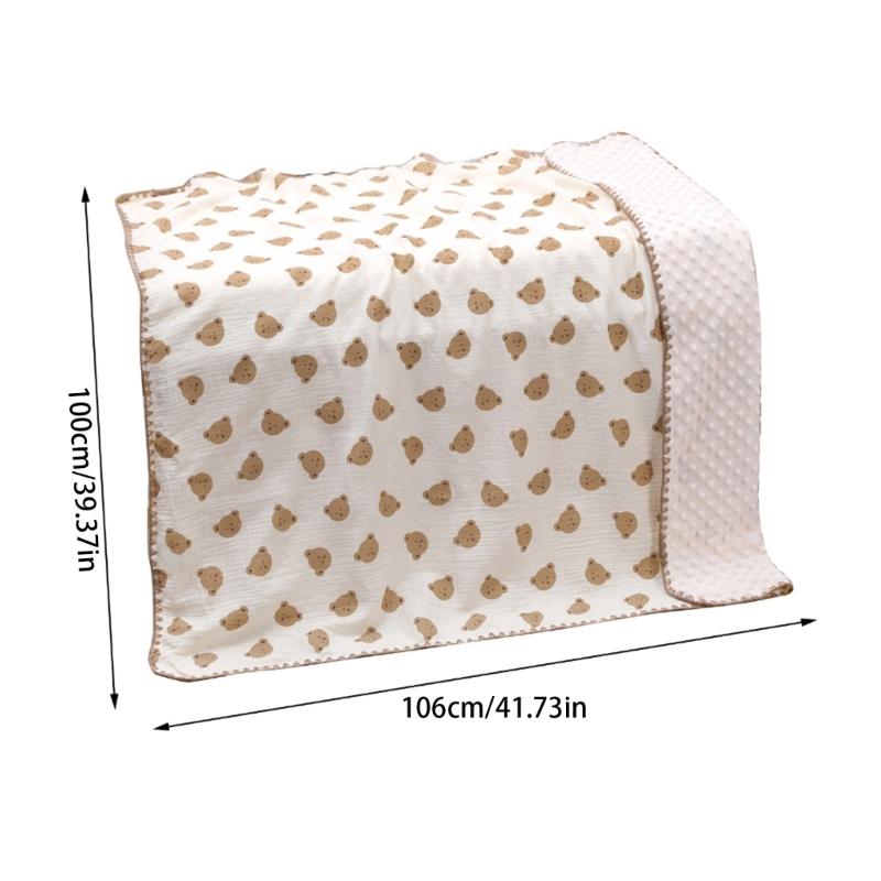 Baby Summer Blanket with Lovely Pattern Lightweight Thin Blanket Soft & Comfortable Newborns Blanket for Boy Girls Gift