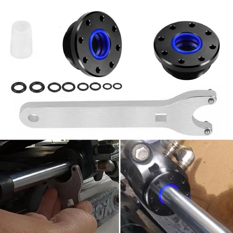 Hs5157 Front Mount Hydraulic Steering Cylinder Seal Kit With Pin Wrench Compatible For Seastar