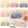 Large Capacity Stationery Bag Desktop Organizer Pencil Bag Desktop Storage Pouch  School Supplies