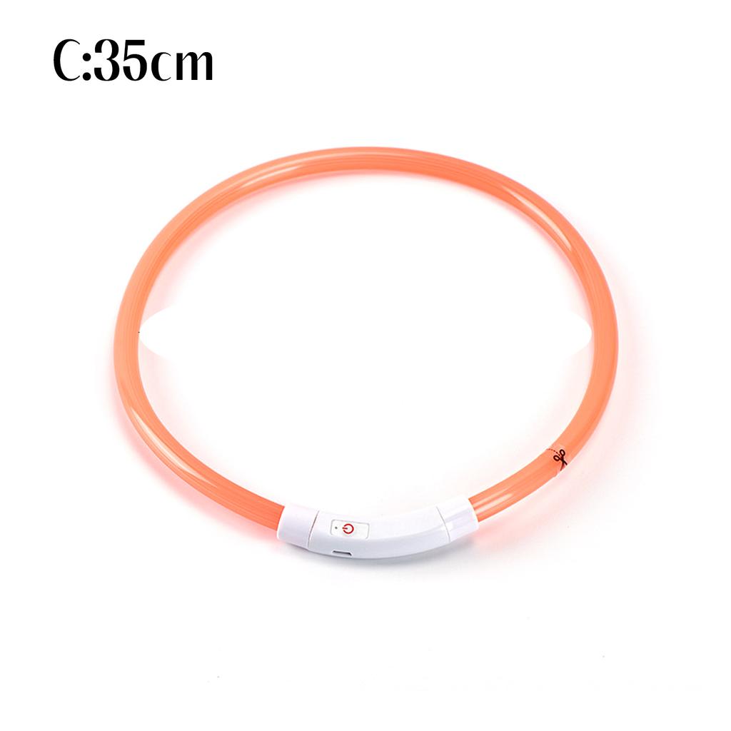 Pet Dog LED Luminous Dog Collar Usb Rechargeable 35cm Anti-lost Dog Collar Luminous Safety Cat And Dog Collar Pet Accessories