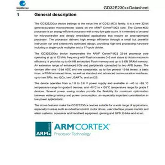 Original GD32E230F4P6TR Microcontroller, TSSOP-20 Package