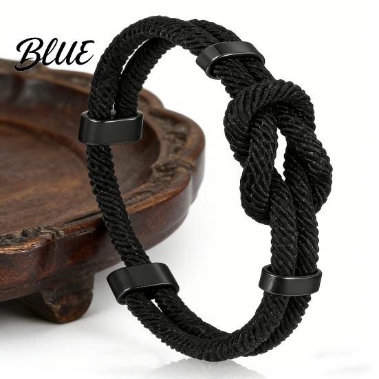 Bracelet Gift for Husband Adjustable Men Rope Infinity Knot Simple