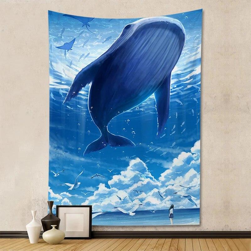 Wandteppich Anime Zimmerdekoration Heimkunst Innenszene hängendes Wandhintergrundtuch