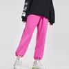 Li Ning X Disney Toy Story Strawberry Bear Series Solid Color Fleece Warm Loose Sports Long Pants Women Bottoms Rose-Purple AKLR742-1